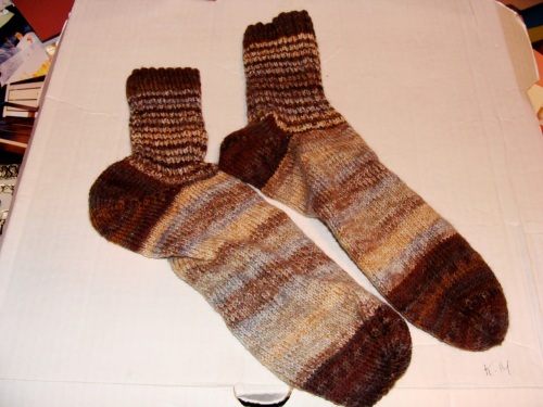 mum's christmas socks brown